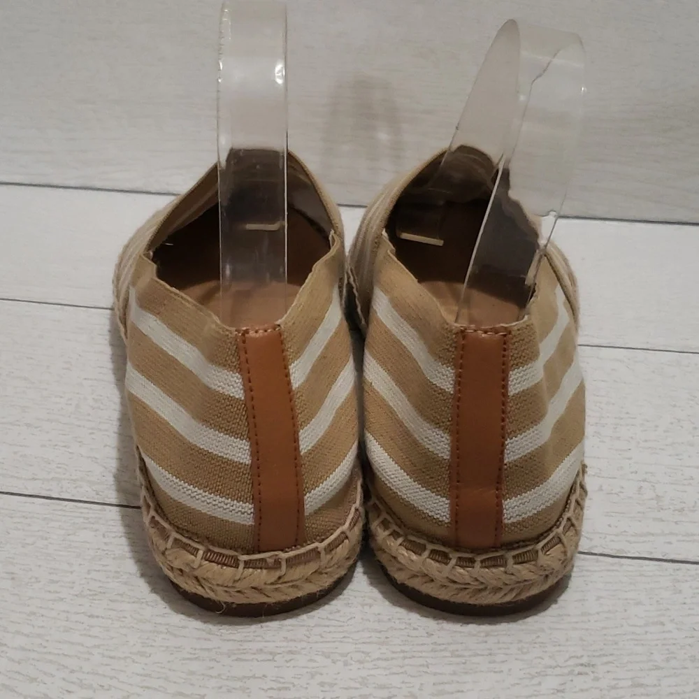 Vionic 9 striped stretch canvas loafers espadrilles